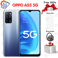 Oryginalny telefon komórkowy Oppo A55 5G 6.5 calowy ekran 6GB RAM 128GB ROM MT6833 Octa Core Android 11 5000mAh Bettery Smartphone 1